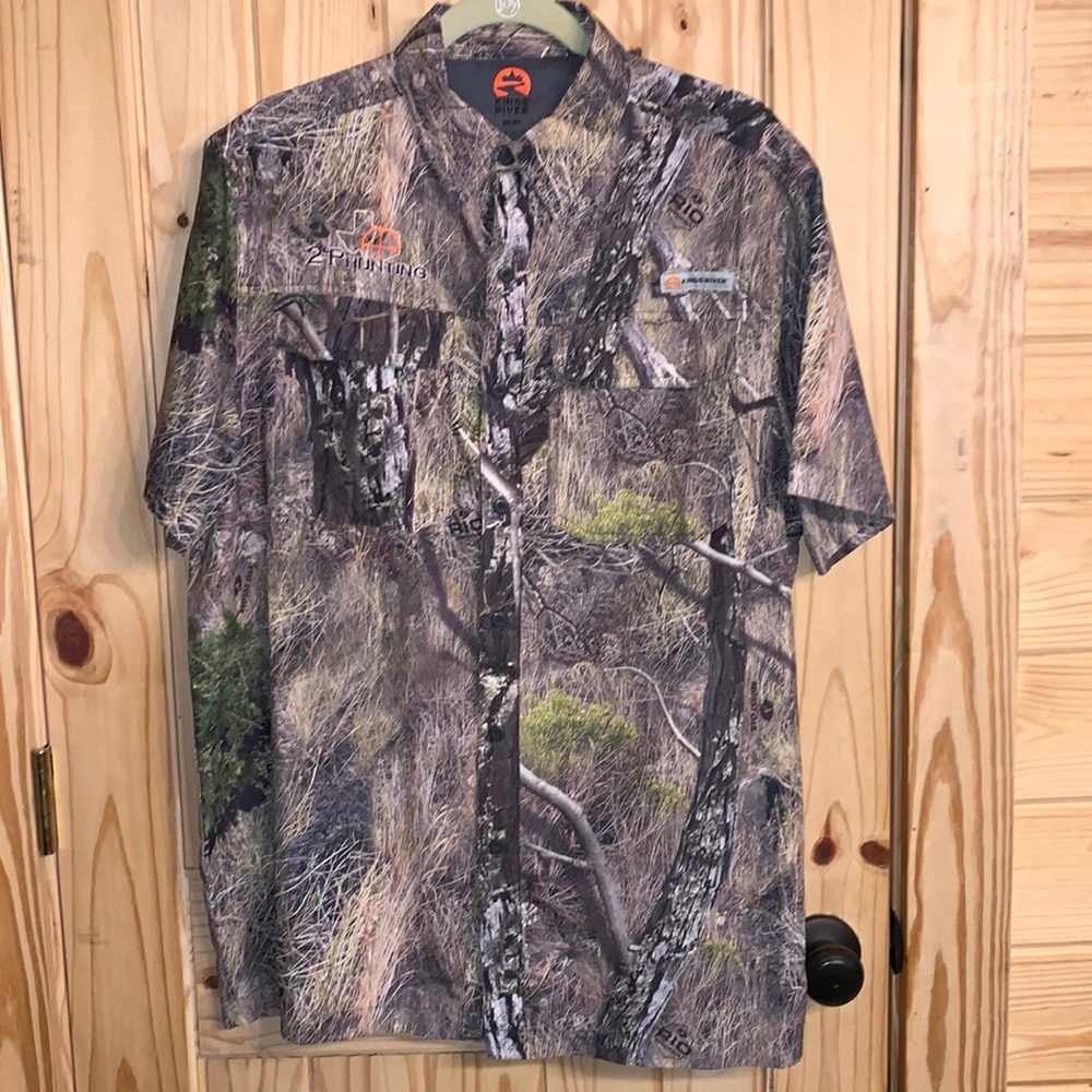 Mens Kings River Camouflage Shirt Size Medium